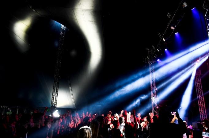 The audience dances during Bravalla Festival in Norrkoping, Sweden June 29, 2017 Bravalla Festival in Norrkoping
