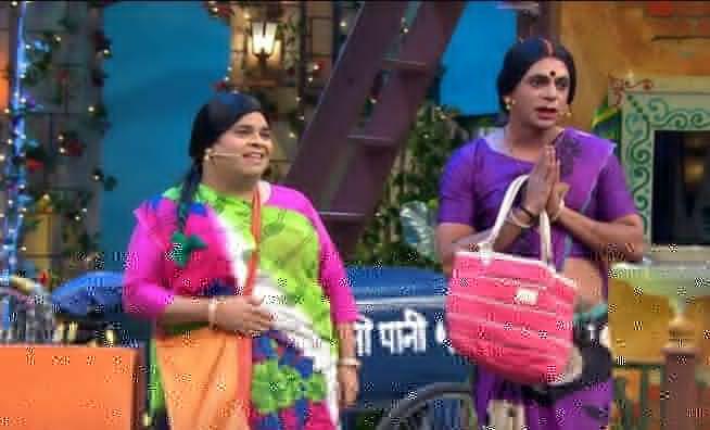 Sunil Grover and Kiku Sharda on The Kapil Sharma Show The Kapil Sharma Show, Sunil grover, Kiku Sharda
