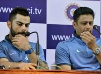 Virat Kohli and Anil Kumble