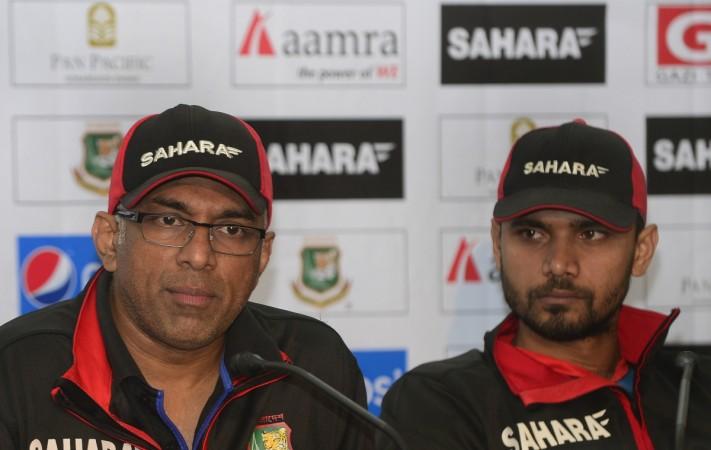 Chandika Hathurusinghe (L) -- The man behind Bangladesh cricket's recent success. Chandika Hathurusinghe