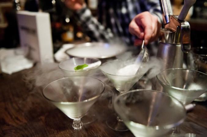 Cocktails with liquid nitrogen. (Representative Image) cocktails with nitrogen