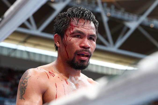 Manny Pacquiao suffered cuts on his head after a headbutt with Horn on July 2 Manny Pacquiao