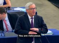 Jean-Claude Juncker calls European Parliament ridiculous after small number of MEPs attend debate