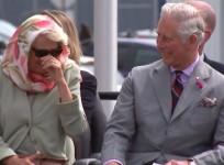 Prince Charles and the Duchess of Cornwall in fits of giggles over Inuit throat singing