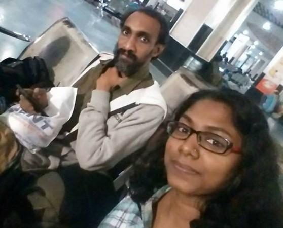 Shafeek and his wife Divya who were denied room Kerala couple denied a hotel room in bengaluru