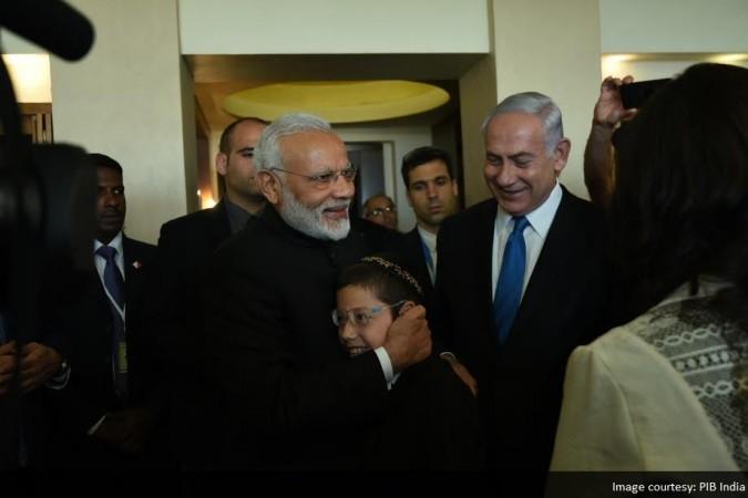 Moshe Holtzberg, 26/11 Mumbai terror attacks survivor, meets PM Narendra Modi in Jerusalem. Moshe Meets Modi