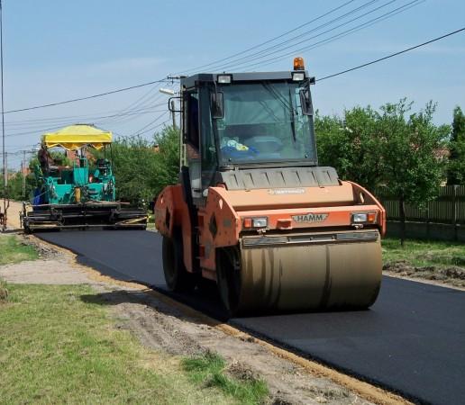 Road construction under process