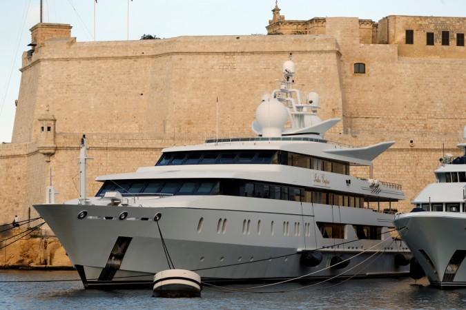 The super yacht Indian Empress, owned by fugitive Indian businessman Vijay Mallya, is seen berthed beneath Fort St Angelo in Valletta's Grand Harbour, Malta, in this December 9, 2016, file photo. REUTERS/Darrin Zammit Lupi Vijay Mallya yacht