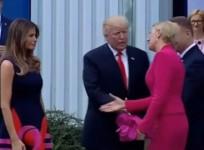 Watch as Donald Trump is humiliated by wife of Polish President