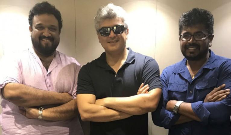 Ajith with Siruthai Siva. Ajith with Siruthai Siva