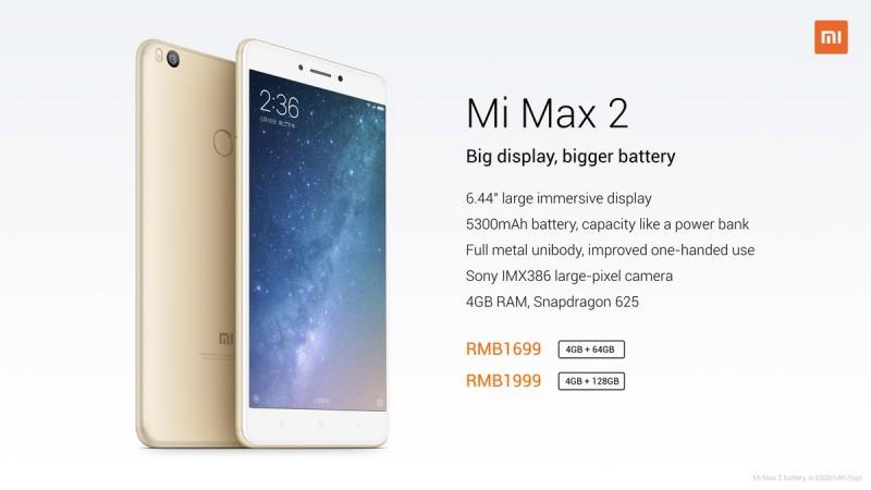 Xiaomi MI Max 2 Xiaomi MI Max 2