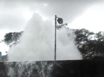 Mumbai water pipeline burst on July 7,2017