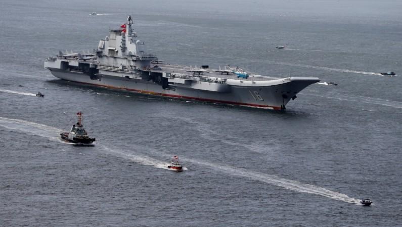 China's aircraft carrier Liaoning sails into Hong Kong, China, July 7, 2017. Liaoning aircraft carrier