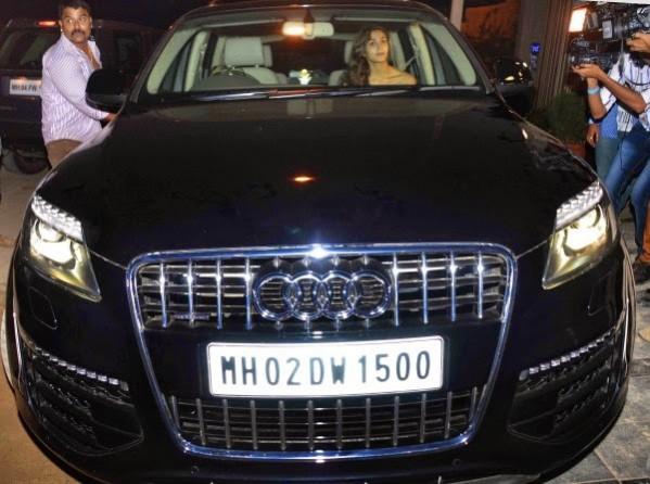 Alia Bhatt's Audi7 car Alia Bhatt's Audi7 car