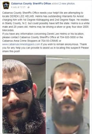 Rape suspects comments on his post