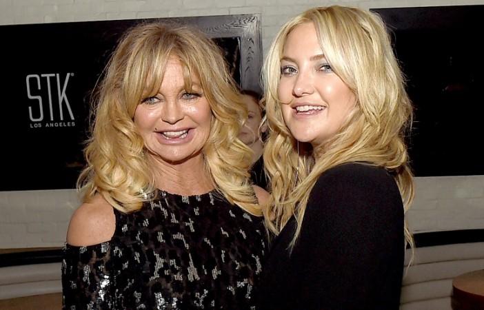 Actresses Goldie Hawn (L) and her daughter Kate Hudson pose at the after party for the premiere of 20th Century Fox's 'Snatched' at the W Los Angeles Hotel on May 10, 2017 in Los Angeles, California. Goldie Hawn and Kate Hudson
