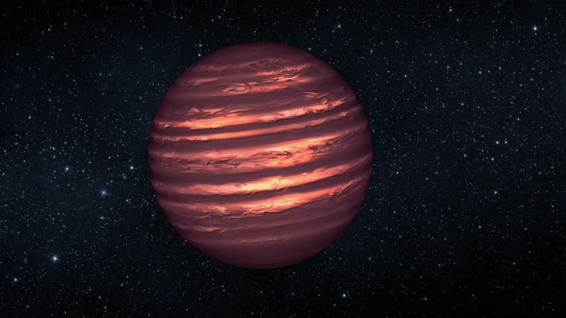 This artist's conception illustrates the brown dwarf named 2MASSJ22282889-431026. NASA's Hubble and Spitzer space telescopes observed the object to learn more about its turbulent atmosphere. brown dwarf, Milky Way, space,