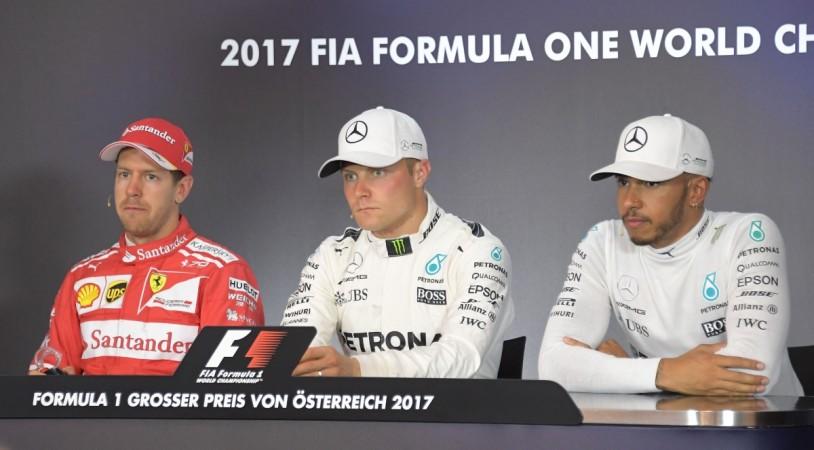 Sebastian Vettel, Valtteri Bottas and Lewis Hamilton - Who will win Austrian Grand Prix? Sebastian Vettel, Valtteri Bottas Lewis Hamilton, Formula One, Austrian Grand Prix