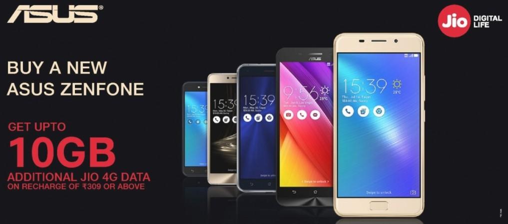 Asus treats Zenfone 3, 2 series owners with up to 100 GB Reliance Jio free internet data privileges; here's how to get it Asus, Reliance Jio, Additional Data Offer, Zenfone Selfie, Zenfone 3, Zenfone 2