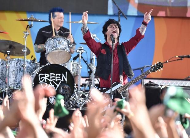 Tre Cool and Billie Joe Armstrong of Green Day Perform On ABC's 'Good Morning America' at Central Park on May 19, 2017 in New York City. Tre Cool and Billie Joe Armstrong of Green Day band