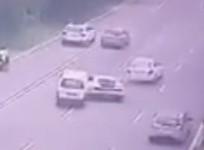 Accident captured on CCTV