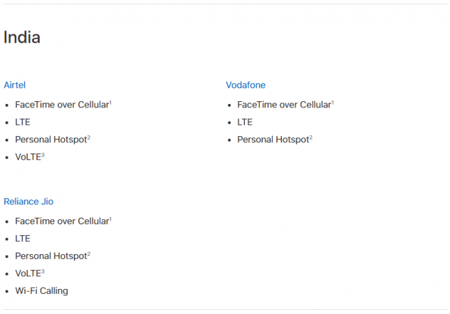 Airtel supports VoLTE for iPhones in India Airtel supports VoLTE for iPhones in India