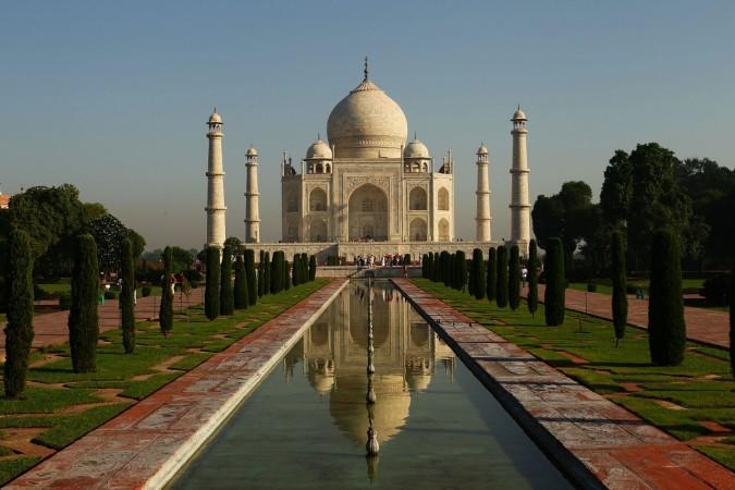 A general view of the Taj Mahal on September 29, 2010 in Agra, India. Completed in 1643, the mausoleum was built by th Mughal emperor Shah Jahan in memory of his third wife, Mumtaz Mahal, who is buried there alongside Jahan. Taj Mahal