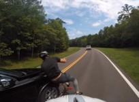 Cyclists helmet cam captures shocking hit-and-run in Tennessee
