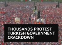 The era we live in is a dictatorship – Thousands protest Turkeys post-coup crackdown
