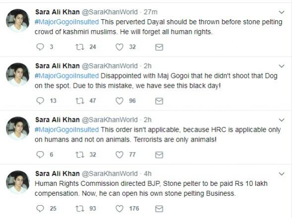 Sara Ali Khan fake account