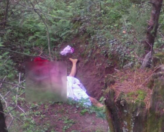In picture: The body of the teenage girl who was raped and murdered in the Shimla district of Himachal Pradesh. Shimla rape