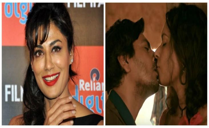 Chitrangada Singh (left), Nawazuddin Siddiqui and Bidita Bag in Babumoshai Bandookbaaz Chitrangada Singh, Nawazuddin Siddiqui and Bidita Bag in Babumoshai Bandookbaaz