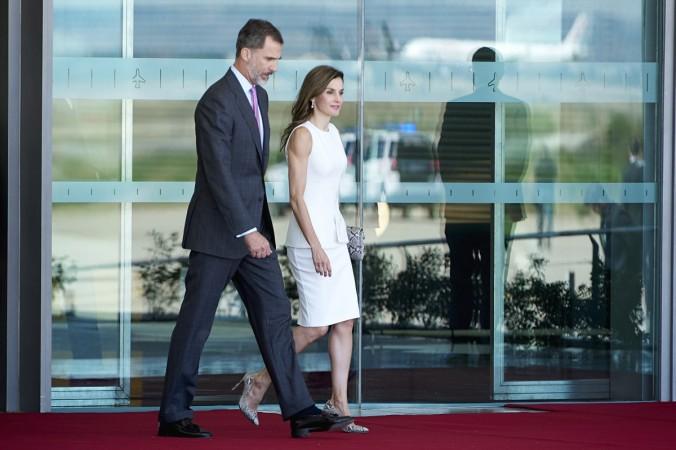 King Felipe VI of Spain and Queen Letizia of Spain depart for an official visit to United Kingdom Queen Letizia of Spain