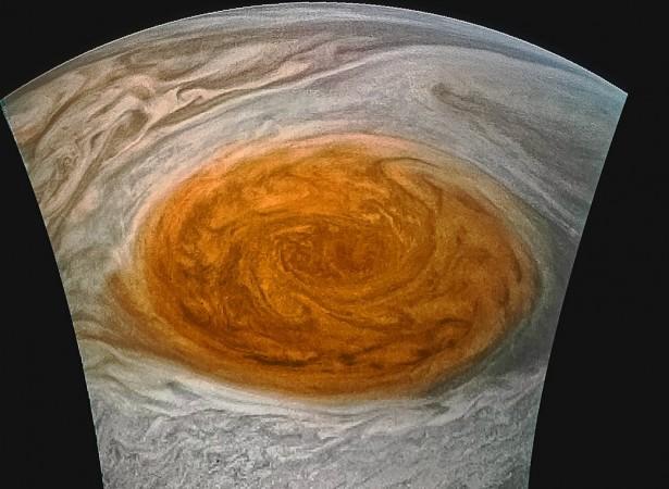 This enhanced-color image of Jupiter's Great Red Spot was created by citizen scientist Jason Major using data from the JunoCam imager on NASA's Juno spacecraft. Great Red Spot