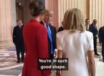 Trump to Macrons wife: Youre in such good shape, beautiful