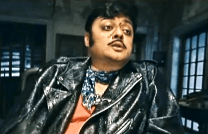 In picture: Saswata Chatterjee as gangster Hat-kata Kartik in Bhooter Bhabishyat. Sas