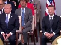 Watch military band play Daft Punk medley for Macron and unimpressed Trump