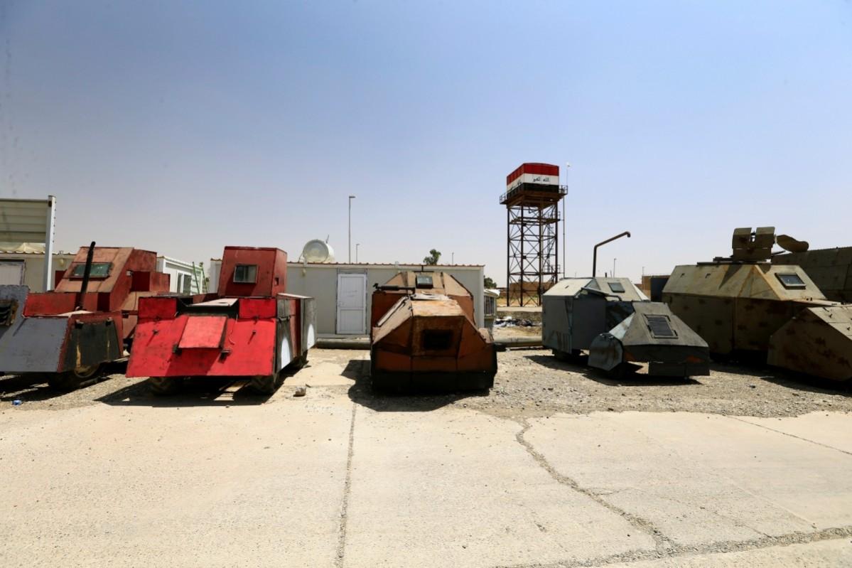 Vehicles used for suicide car bombings, made by Islamic State militants. ISIS Weapons, ISIS cars, ISIS Mosul