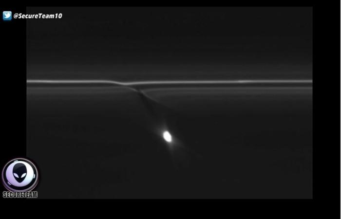 ufo, spotted, ringed system, nasa images, space,