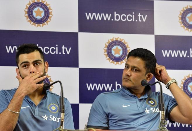 Virat Kohli and Anil Kumble