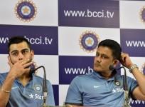 Virat Kohli and Anil Kumble