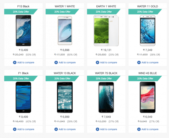 Reliance Jio Lyf phones on special discount