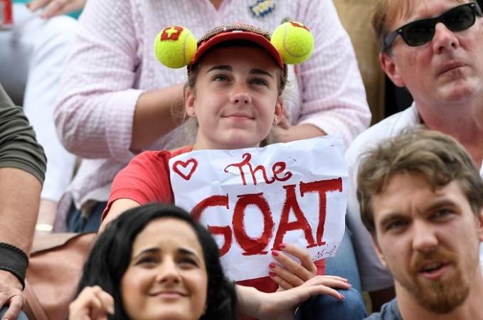 Yes, you held it right - Greatest of All Time. Roger Federer, GOAT, Federer fan, Wimbledon 2017