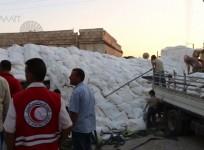Syria: Aid convoy arrives in besieged area for first time since June
