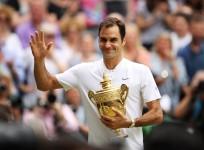 Roger Federer, Wimbledon 2017, men's singles, final, trophy