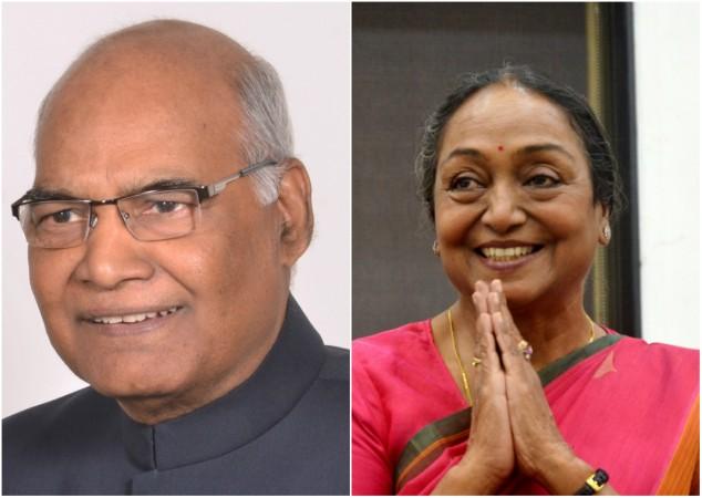 NDA candidate Ram Nath Kovind (Left) and Opposition Nominee Meira Kumar (Right) Rom Nath Kovind VS Meira Kumar