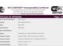 Samsung, Galaxy A7 2017, Wi-Fi Alliance certificate, Android Nougat release
