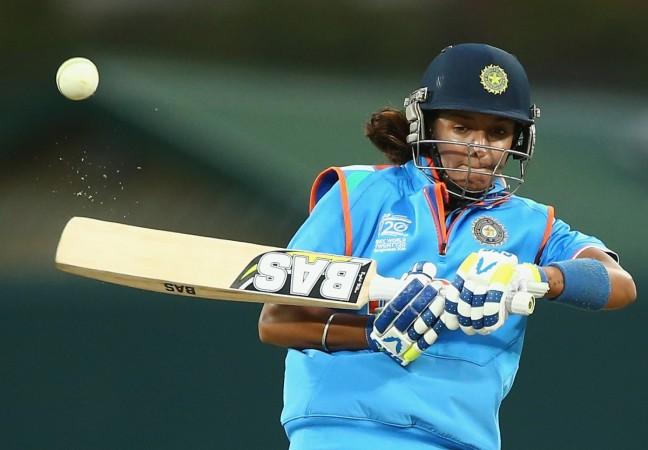 <span>Harmanpreet</span> <span>Kaur</span> of India bats during game three of the one day international series between Australia and India at <span>Blundstone</span> Arena on February 7, 2016 in Hobart, Australia. Harmanpreet Kaur