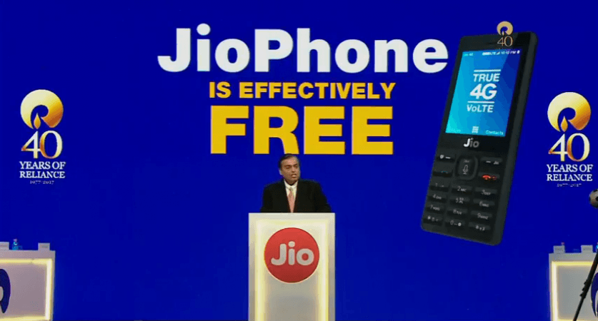 Reliance Jio Phone launched at AGM Reliance Jio Phone launched at AGM