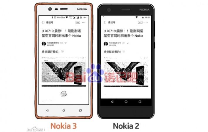 Nokia 2 with Nokia 3 as seen on Baidu (screenshot) Nokia 2 with Nokia 3 as seen on Baidu